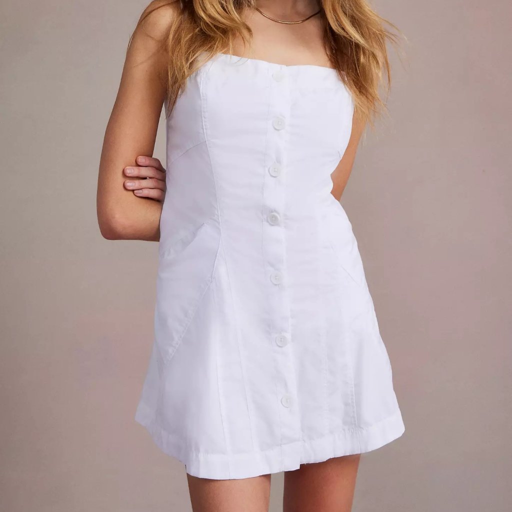 Urban Outfitters White Dress - Size Medium ( Runs Small )
